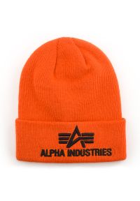 Alpha Industries - ALPHA INDUSTRIES BEANIE > 168910417. Materiał: akryl, materiał. Wzór: ze splotem. Styl: klasyczny