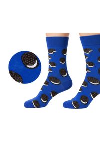 His Story - Skarpetki Bawełniane - Tematyczne - Oreo, Niebieskie. Kolor: niebieski. Materiał: elastan, bawełna, poliamid #5