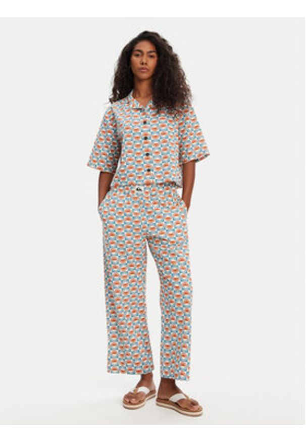 Quiksilver Spodnie materiałowe Honolulu EQWNP03056 Kolorowy Regular Fit. Materiał: bawełna. Wzór: kolorowy