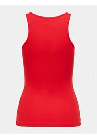 only - ONLY Top Kenya 15234659 Czerwony Regular Fit. Kolor: czerwony. Materiał: bawełna #4