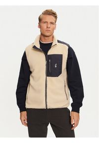 Aulp Kamizelka Tarik Beżowy Regular Fit. Kolor: beżowy. Materiał: syntetyk #1