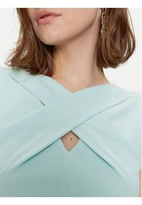 Rinascimento Sukienka koktajlowa CFC0118081003 Turkusowy Regular Fit. Kolor: turkusowy. Materiał: syntetyk. Styl: wizytowy #2