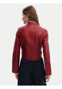 Desigual Kurtka z imitacji skóry Ariel 26SWEW09 Czerwony Regular Fit. Kolor: czerwony. Materiał: skóra #3