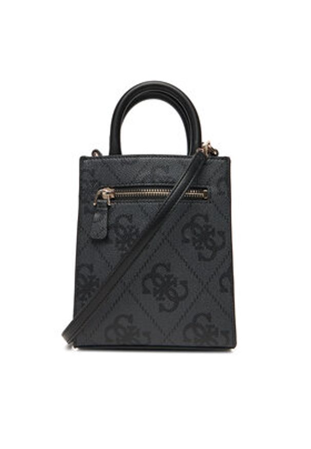 Guess Torebka Erenia Mini HWSO78 38750 Szary. Kolor: szary. Materiał: skórzane