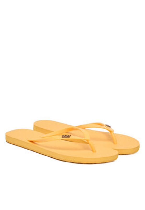 Roxy Japonki ARJL100663-PBA Żółty. Kolor: żółty. Materiał: materiał
