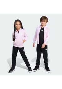 Adidas - Dres Essentials Climacool Kids. Okazja: na uczelnię. Kolor: wielokolorowy, biały, różowy. Materiał: dresówka. Styl: sportowy #1
