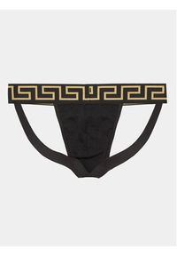 VERSACE - Versace Slipy Jock Strap AUU01017 Czarny. Kolor: czarny. Materiał: bawełna