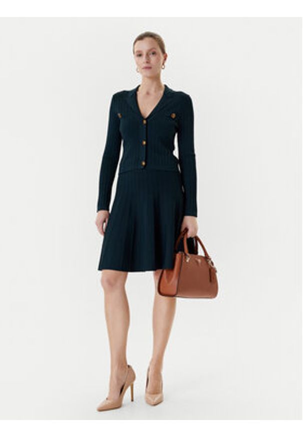 Guess Spódnica mini W5YD65 Z0130 Zielony Regular Fit. Kolor: zielony. Materiał: wiskoza