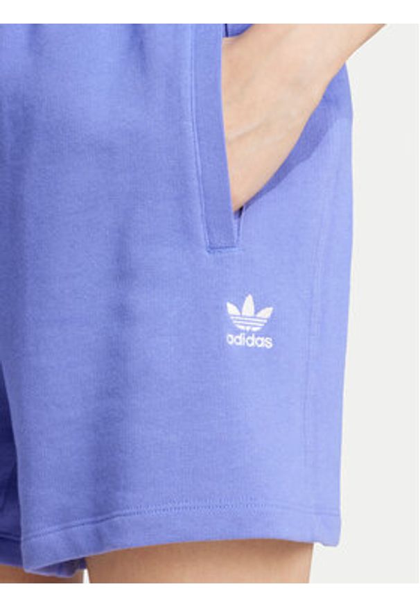 Adidas - adidas Szorty sportowe Essentials French Terry IW5708 Niebieski Loose Fit. Kolor: niebieski. Materiał: bawełna