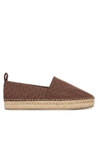 Calvin Klein Espadryle Oblique Espadrille Aop HW0HW02933 Brązowy. Kolor: brązowy. Materiał: materiał #1