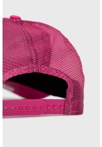 New Era czapka kolor różowy z aplikacją. Kolor: różowy. Wzór: aplikacja