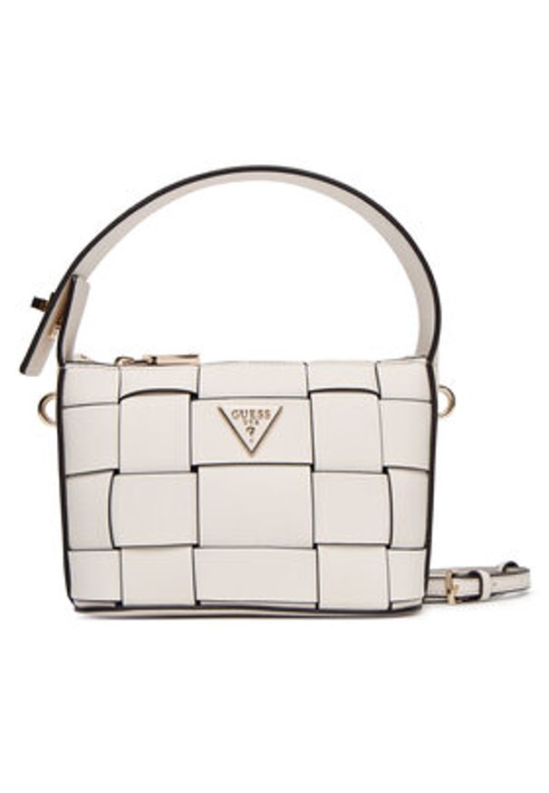 Guess Torebka Maylee Mini HWWG96 61720 Biały. Kolor: biały. Materiał: skórzane