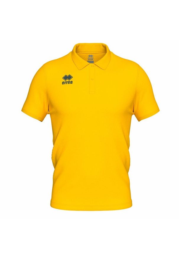 ERREA - Koszulka polo dla dzieci Errea Evo. Typ kołnierza: polo. Kolor: żółty. Materiał: bawełna. Styl: wakacyjny, sportowy