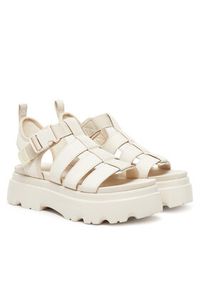 Ugg Sandały W Cora 1152698 Écru. Materiał: skóra, nubuk #6