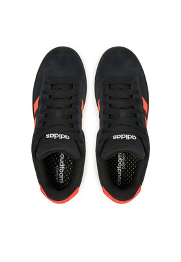 Adidas - adidas Sneakersy Grand Court Alpha JP7532 Czarny. Kolor: czarny. Materiał: skóra, zamsz