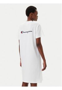 Champion Sukienka codzienna 117782 Biały Loose Fit. Okazja: na co dzień. Kolor: biały. Materiał: bawełna. Typ sukienki: proste. Styl: casual #3