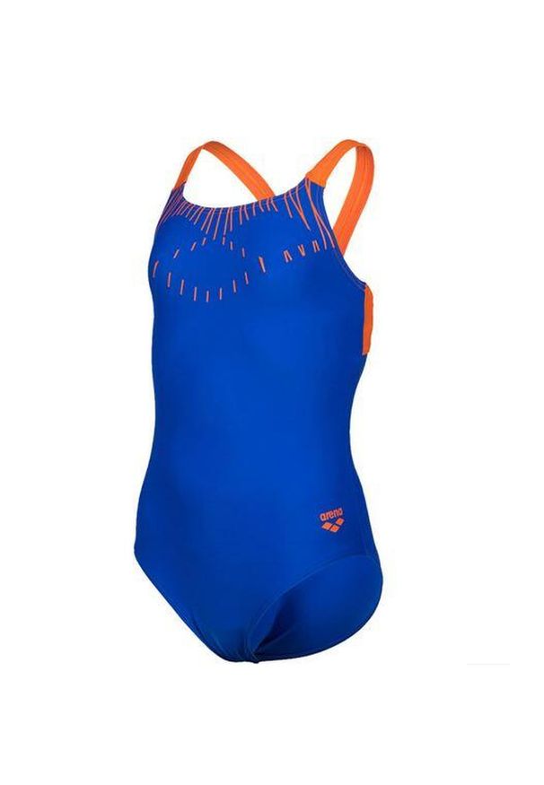 Strój Kąpielowy Arena Trick Junior Swim Pro Back. Kolor: niebieski. Materiał: poliester