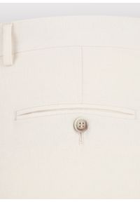 Pako Lorente - PAKO LORENTE - Beżowe spodnie ganiturowe z lnem. Kolor: beżowy. Materiał: len. Wzór: gładki. Sezon: wiosna, lato #3