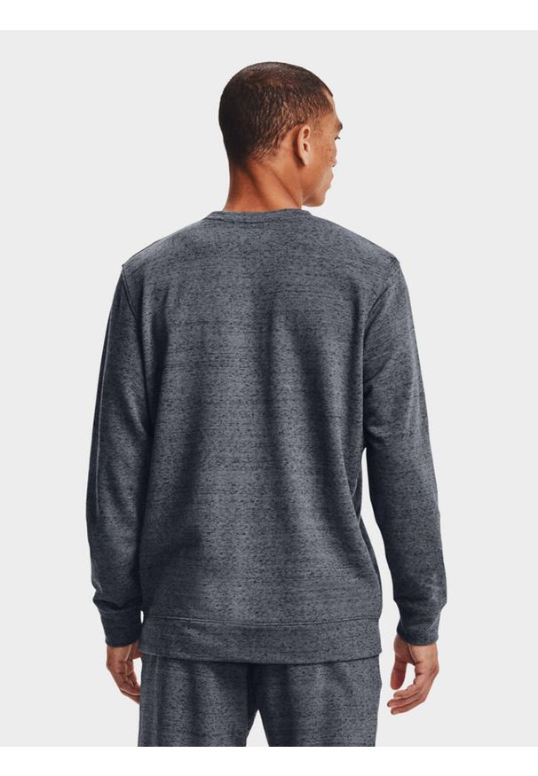 Under Armour - Bluza fitness męska UNDER ARMOUR Rival Terry Crew. Kolor: szary. Sport: fitness