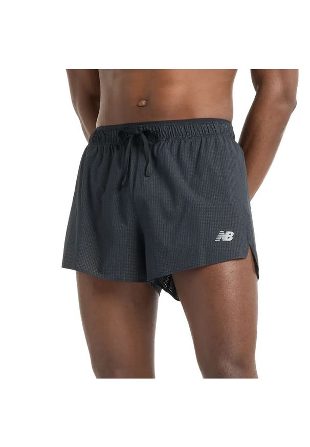 Spodenki New Balance MS51283BK - czarne. Kolor: czarny. Materiał: poliester, materiał, tkanina. Sport: fitness