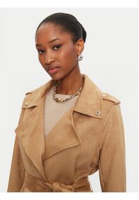 Morgan Płaszcz przejściowy 242-GARIA Beżowy Regular Fit. Kolor: beżowy. Materiał: syntetyk #3