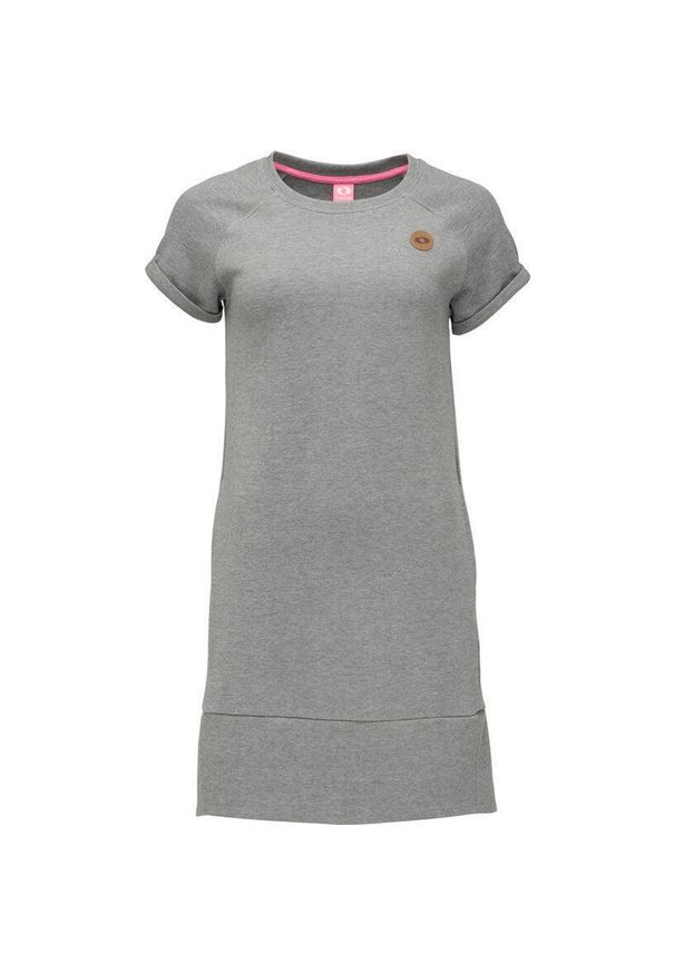 ZSPORT - Sukienka Loap Eczana dla Kobiet - Elegancka i Wygodna. Kolor: szary. Materiał: bawełna, poliester. Typ sukienki: sportowe. Styl: elegancki