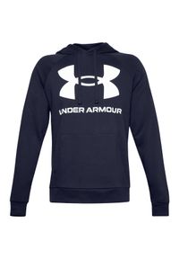 Bluza sportowa męska Under Armour Rival Fleece Big Logo HD. Typ kołnierza: kaptur. Kolor: biały, wielokolorowy. Sport: fitness