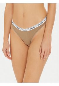 Calvin Klein Underwear Komplet 3 par stringów 000QD5209E Kolorowy. Materiał: bawełna. Wzór: kolorowy #7