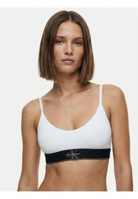 Calvin Klein Underwear Biustonosz top LV00QF8814 Biały. Kolor: biały. Materiał: syntetyk #1