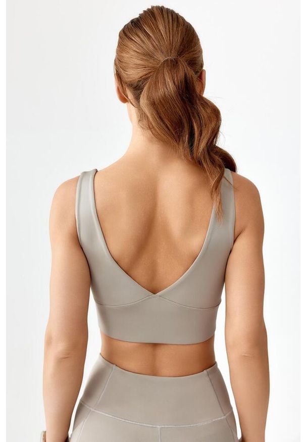 ROUGH RADICAL - Stanik top sportowy treningowy szybkoschnący Rough Radical Sports Bra Hamptons. Kolor: szary