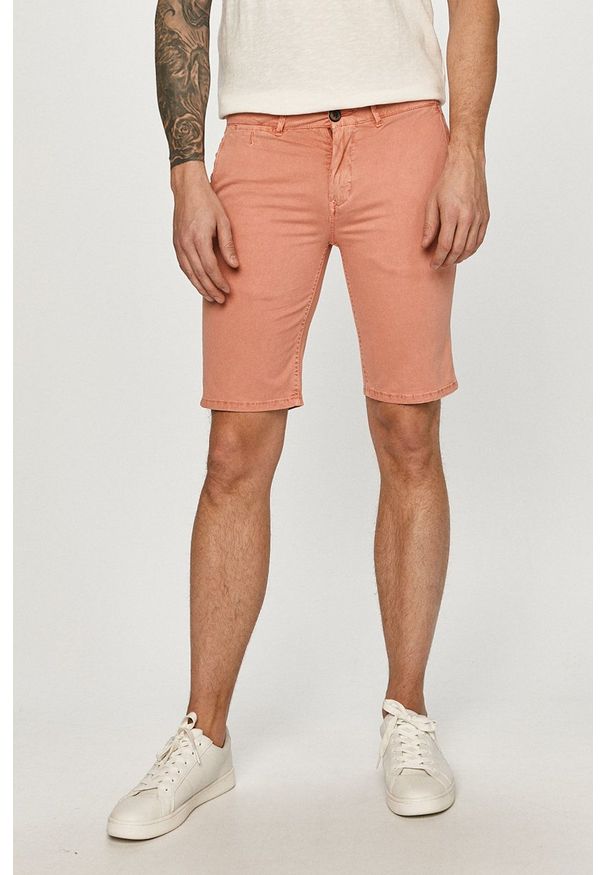 Pepe Jeans - Szorty Blackburn short. Okazja: na co dzień. Kolor: różowy. Materiał: tkanina. Wzór: gładki. Styl: casual