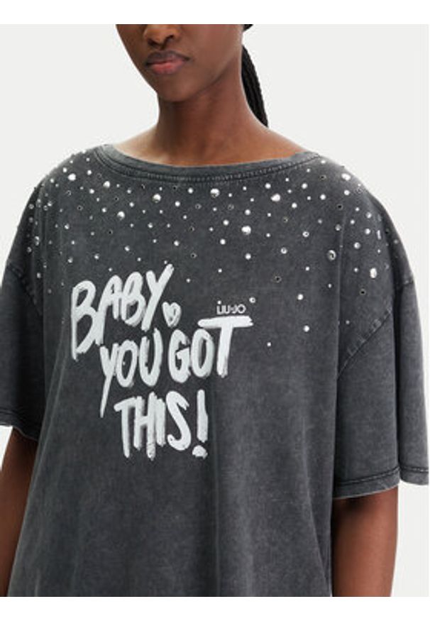 Liu Jo T-Shirt WA6131 J3868 Szary Regular Fit. Kolor: szary. Materiał: bawełna