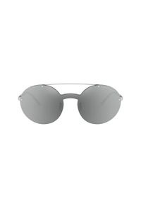 Emporio Armani Okulary "EA2088" | EA2088 30156G | Kobieta | Srebrny. Kształt: okrągłe. Kolor: srebrny. Materiał: materiał #2