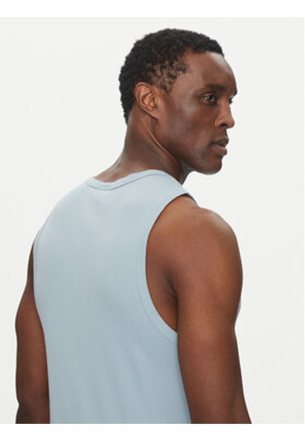 Hugo - HUGO Tank top Dapota 50542089 Niebieski Slim Fit. Kolor: niebieski. Materiał: bawełna