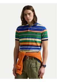 Polo Ralph Lauren Polo 710963480002 Kolorowy Custom Fit. Typ kołnierza: polo. Materiał: bawełna. Wzór: kolorowy #1