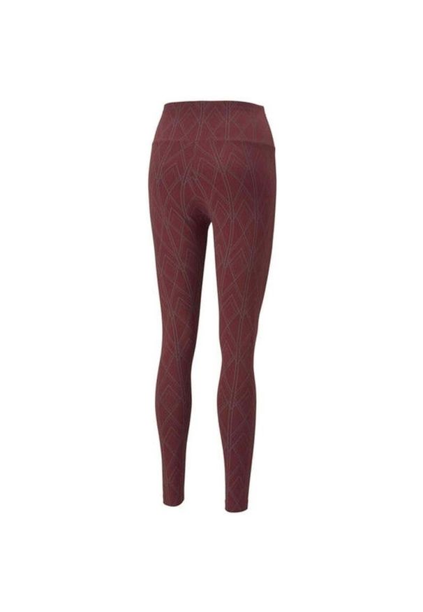 Legginsy sportowe damskie Puma Power Deco Glam. Kolor: czerwony