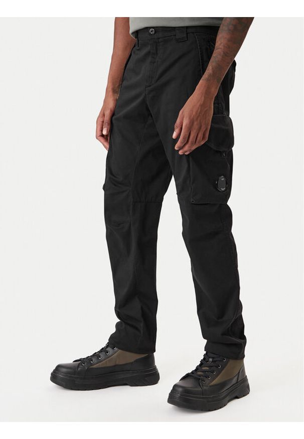 C.P. Company Spodnie materiałowe RSCMPA744A005694G Czarny Regular Fit. Kolor: czarny. Materiał: bawełna