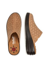 Go Soft Klapki LA3J7701-7 Beżowy. Kolor: beżowy. Materiał: materiał #5