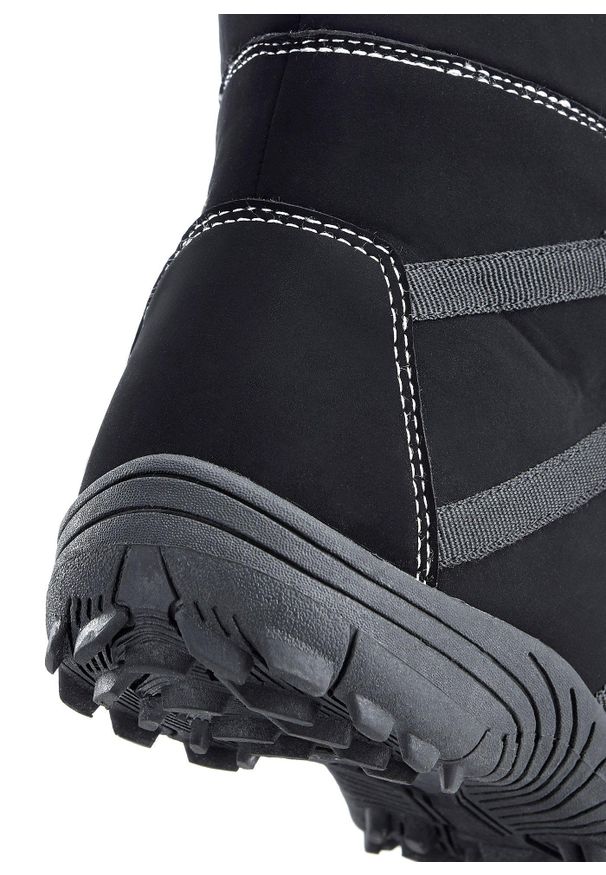 bonprix - Botki sznurowane, ocieplane, z membraną Tex. Kolor: czarny. Sezon: zima