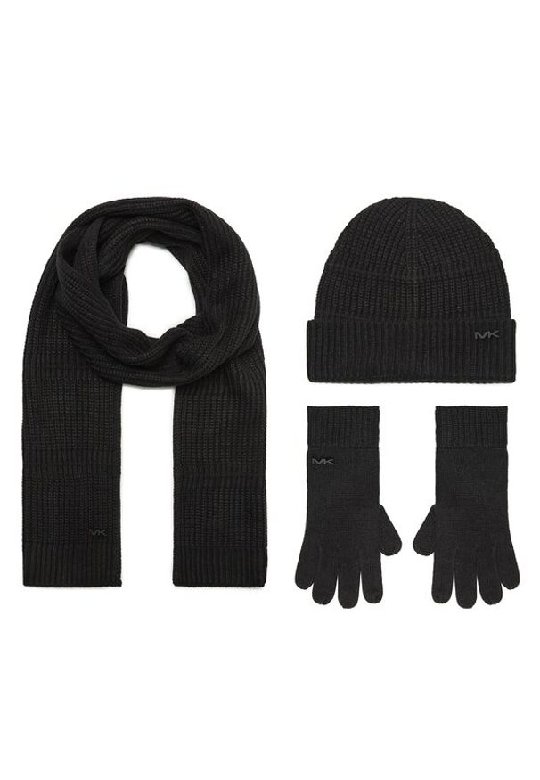 Michael Kors Zestaw czapka, szalik i rękawiczki 2934187 Czarny. Kolor: czarny. Materiał: materiał, akryl