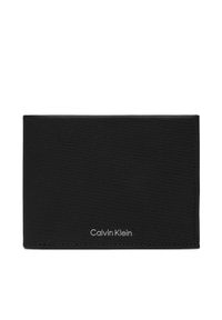 Calvin Klein Duży Portfel Męski Ck Must Trifold 10Cc W/Coin K50K511380 Czarny. Kolor: czarny. Materiał: skóra