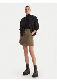 G-Star RAW - G-Star Raw Spódnica mini D29095-5126 Khaki Regular Fit. Kolor: brązowy. Materiał: bawełna #5