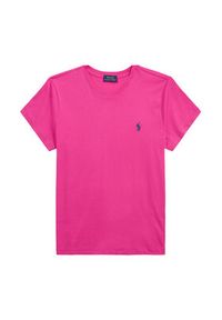 Polo Ralph Lauren T-Shirt 211898698031 Różowy Regular Fit. Typ kołnierza: polo. Kolor: różowy. Materiał: bawełna #5