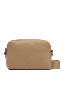 Calvin Klein Jeans Torebka Ultralight Camera Bag21 Pu LV04K3124G Beżowy. Kolor: beżowy. Materiał: skórzane