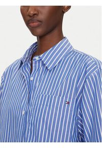TOMMY HILFIGER - Tommy Hilfiger Koszula WW0WW44717 Niebieski Boxy Fit. Kolor: niebieski. Materiał: bawełna #5