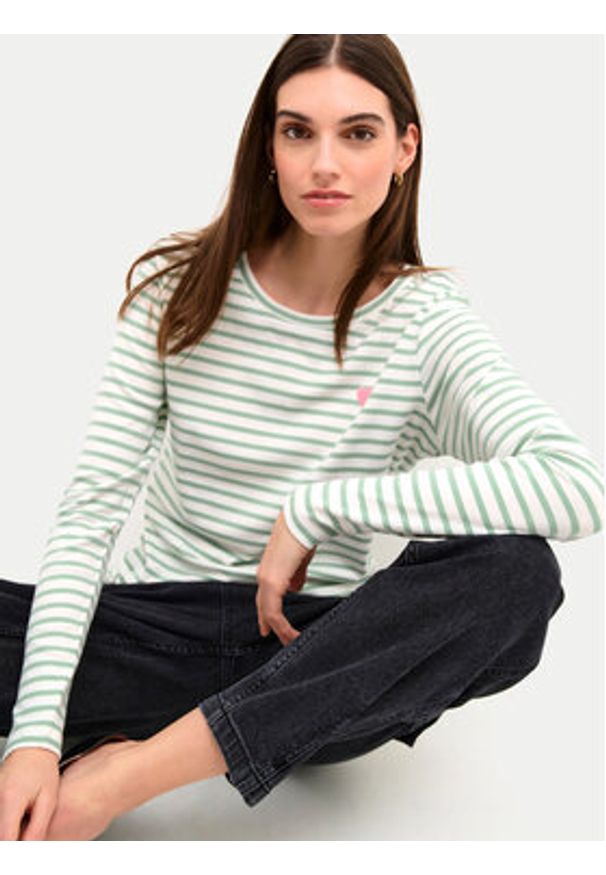 Kaffe Bluzka Liddy 10502821 Zielony Regular Fit. Kolor: zielony. Materiał: syntetyk