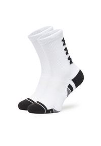 Under Armour Zestaw 3 par wysokich skarpet męskich UA Perform Tech 3p Crew 1379515 Biały. Kolor: biały. Materiał: poliester, materiał #4