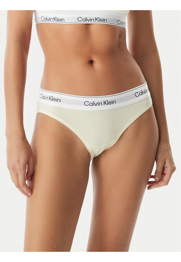 Calvin Klein Underwear Figi klasyczne LV00QF8520 Kremowy. Kolor: kremowy. Materiał: bawełna