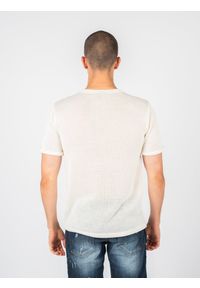 Xagon Man T-Shirt | P23 082 JX 2364 | Mężczyzna | Kremowy. Okazja: na co dzień. Kolor: kremowy. Materiał: akryl, bawełna. Styl: casual #2