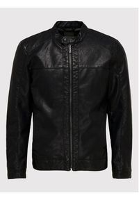 Only & Sons Kurtka z imitacji skóry Mike 22012339 Czarny Regular Fit. Kolor: czarny. Materiał: skóra